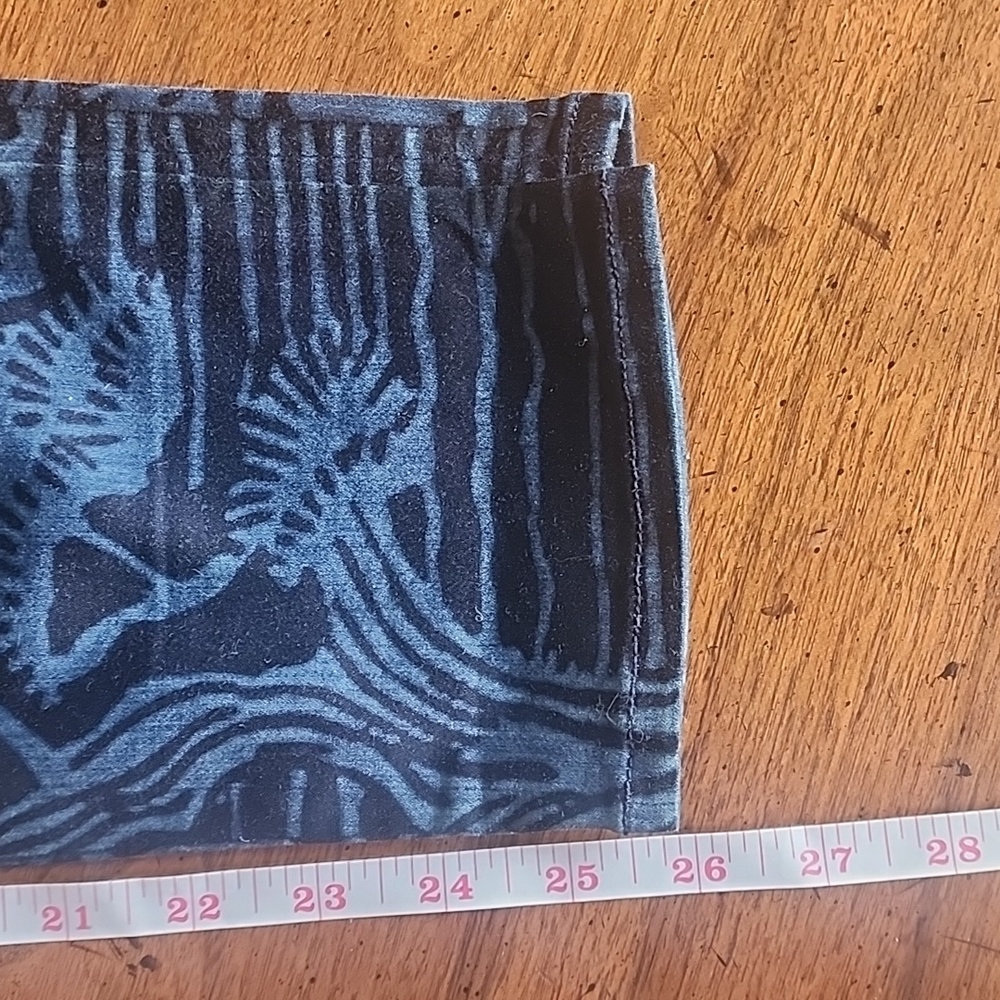 MOTHER Denim The Looker Blue Moon of Tokyo Cotton Crop Pants Size 25 - Picture 11 of 13